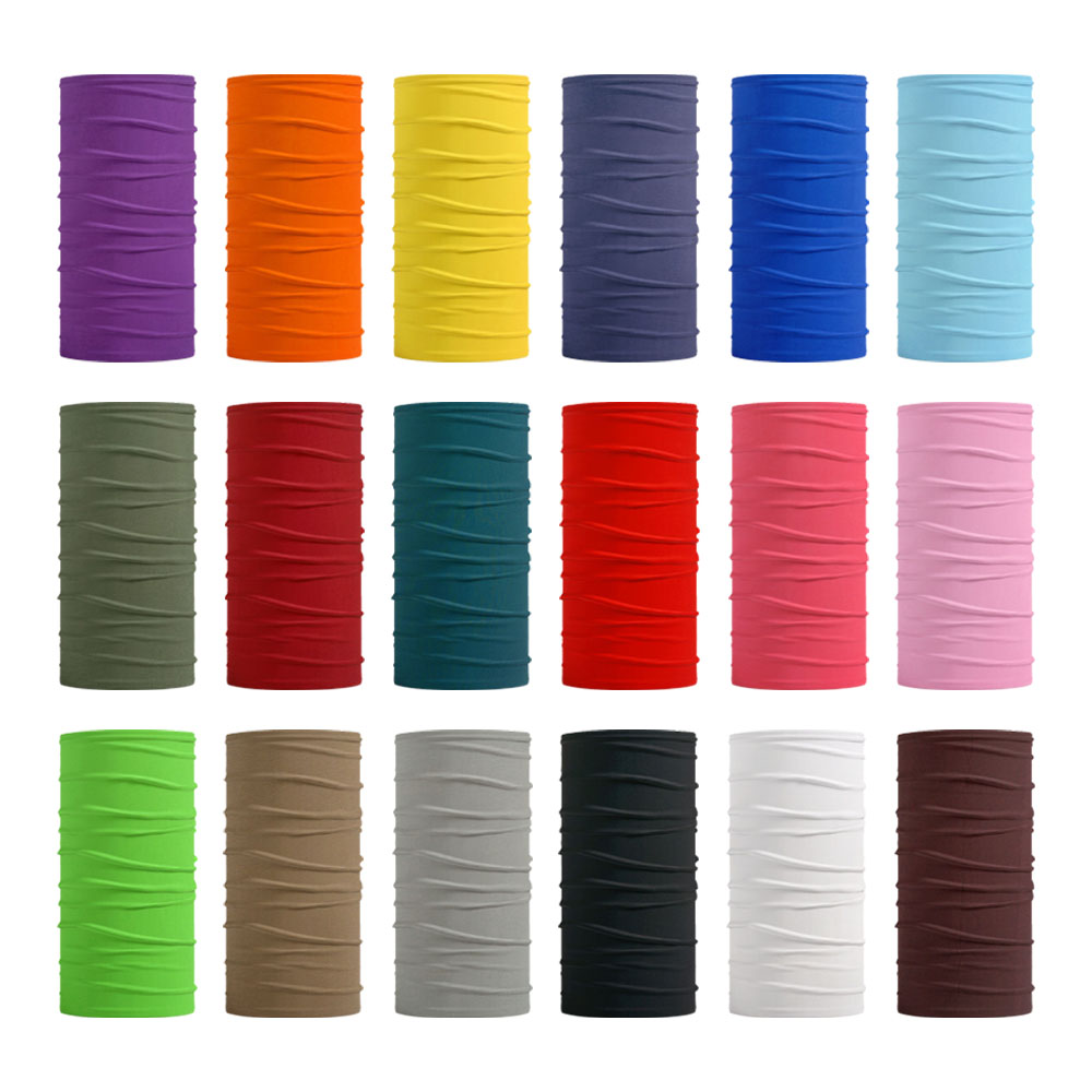 Neck Gaiter Face Cover - Pañuelos sin costuras de Color sólido